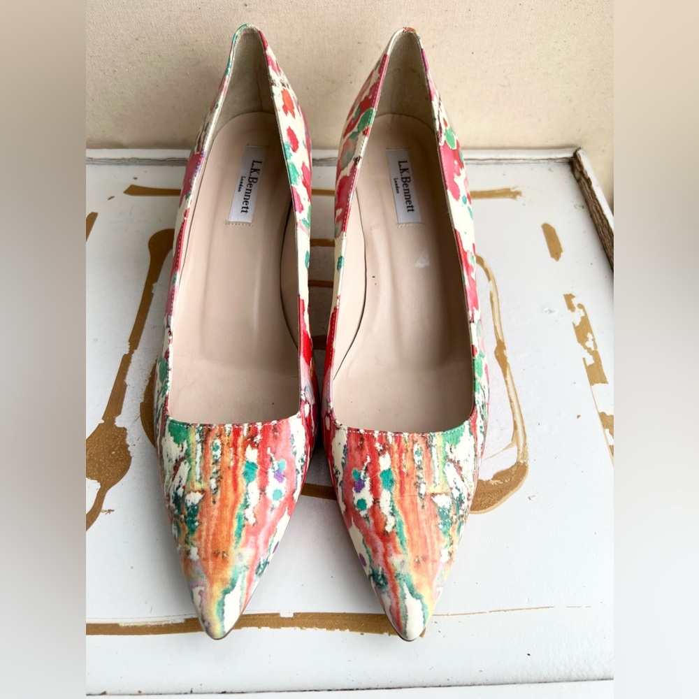 Lk Bennett Multicolor Patterned Heels - image 1